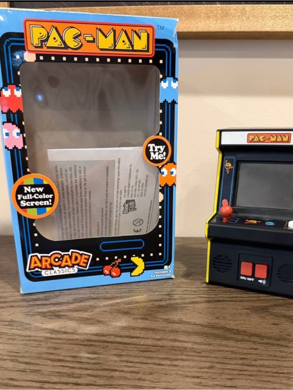 Pac-Man Mini Arcade Classic Game Basic Fun Handheld 09545 2019
